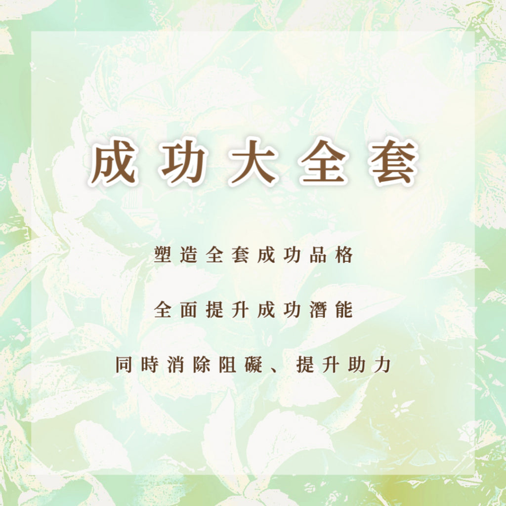 成功大全套|塑造全套成功品格,全面提升成功潛能,同時消除阻礙、提升助力